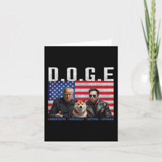 Funny D.o.g.e Doge Democrats Officially Getting Card