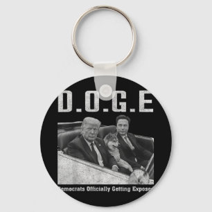 Funny D.o.g.e Doge Democrats Officially Getting Ex Keychain