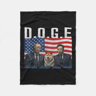 Funny D.o.g.e Doge Democrats Officially Getting Fleece Blanket