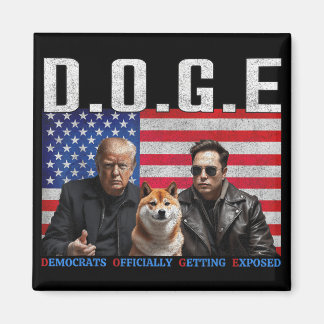 Funny D.o.g.e Doge Democrats Officially Getting Magnet