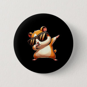 Funny Dab Animal Dancing Dabbing Hamster Meme 2 Inch Round Button
