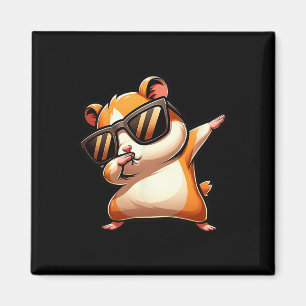 Funny Dab Animal Dancing Dabbing Hamster Meme  Magnet