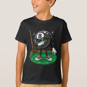 Funny dabbing 8 ball pool player billiards team T-Shirt