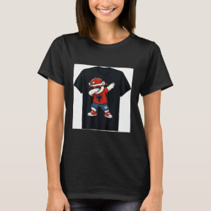 Funny Dabbing Bear Albania Flag Patriotic Albanian T-Shirt