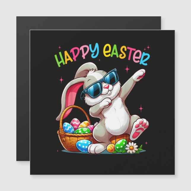 Funny Dabbing Bunny Easter Happy Easter (Front/Back)