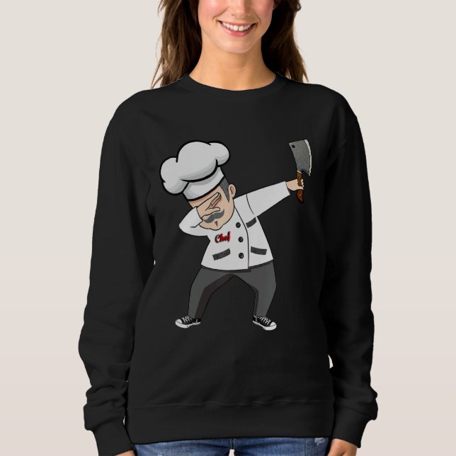 Funny Dabbing Chef TShirt Dab Chef Dad Gift Culina (Front)