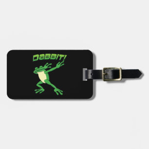 Funny Dabbing Frog Toad Hip Hop Dab Dance Dabbit Luggage Tag