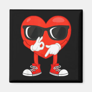 Funny Dabbing Heart Valentines Day 67 Six Seven Lo Magnet