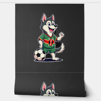 Funny Dabbing Husky Dog Kenya Football - Kenyan Fl Wallpaper