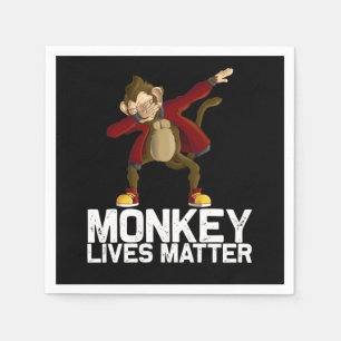 Funny Dabbing Monkey Napkin
