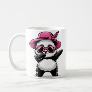 Funny Dabbing Panda With Hat Cute Panda Dab Dance Coffee Mug