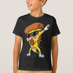 Funny Dabbing Pizza Dab Italian Food Boys Mens Him T-Shirt