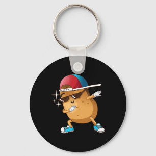 Funny Dabbing Potato Gift Cool Dancing Spuds Hip-h Keychain