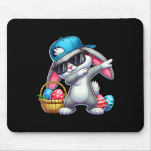 Funny Dabbing Rabbit Easter Eggs Dab Boys Girls Ki Mouse Pad