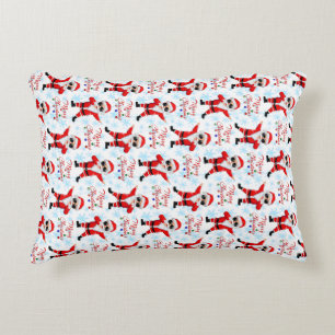 Funny Dabbing Santa Claus Merry Christmas Accent Pillow