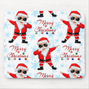 Funny Dabbing Santa Claus Merry Christmas Mouse Pad