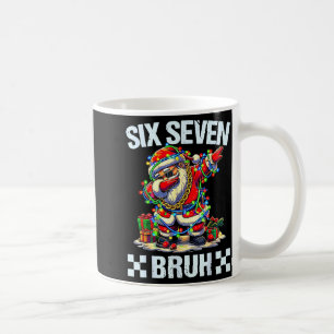Funny Dabbing Santa Six Seven Bruh Christmas 67 Me Coffee Mug