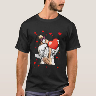 Funny Dabbing Shih Tzu Dog Heart Valentine's Day G T-Shirt