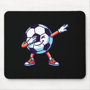 Funny Dabbing Soccer Ball Cartoon Srt Gift Kids Bo Mouse Pad