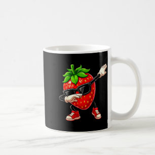 Funny Dabbing Strawberry Summer Fruit Lover Men Wo Coffee Mug