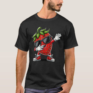 Funny Dabbing Strawberry Summer Fruit Lover Men Wo T-Shirt