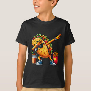 Funny Dabbing Taco Cinco De Mayo Boys Men Mexican T-Shirt