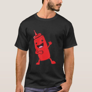 Funny Dabbing Tomato Ketchup Bottle T- T-Shirt