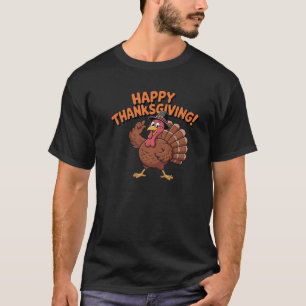 Funny Dabbing Turkey Thanksgiving Day Pilgrim Boys T-Shirt