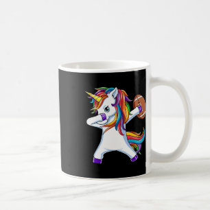 Funny Dabbing Unicorn American Football Gift For G Coffee Mug