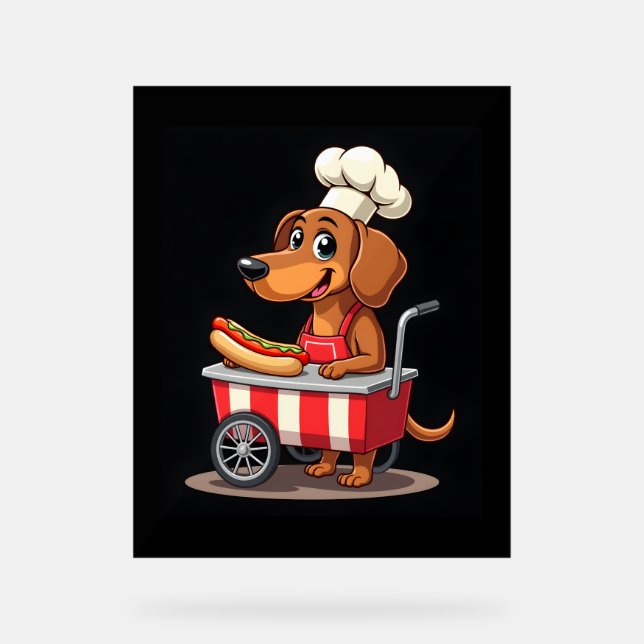 Funny Dachshund Chien Hotdog Sandwich Weenie Sauci (Recto)