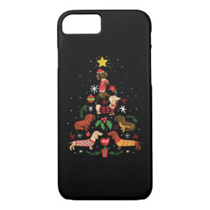 Funny Dachshund Christmas Tree Case-Mate iPhone Case