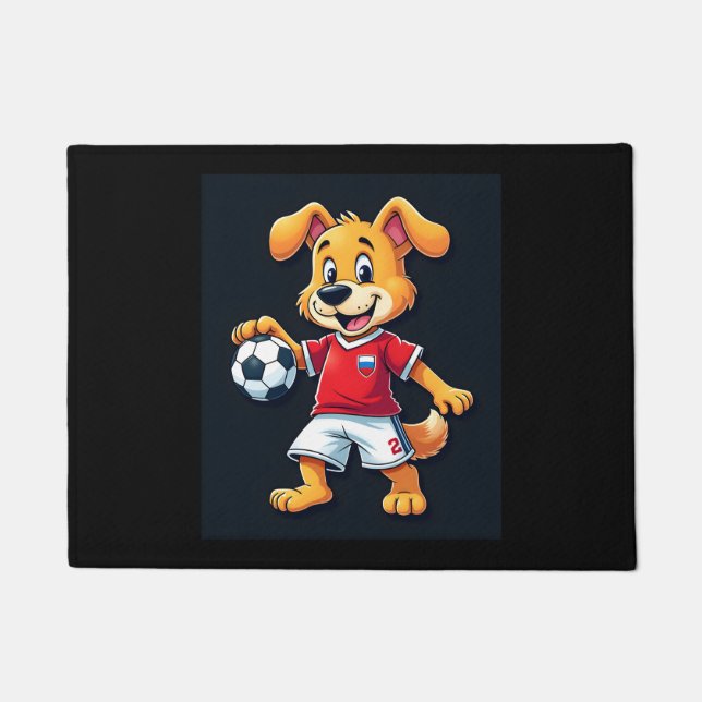 Funny Dachshund Dog Hotdog Sandwich Weenie Sausage Doormat (Front)