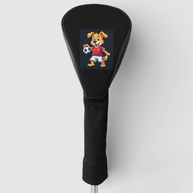 Funny Dachshund Dog Hotdog Sandwich Weenie Sausage Golf Head Cover (Front)