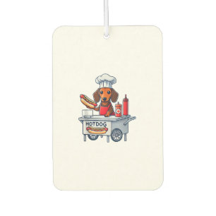 Funny Dachshund Dog Weenie Sausage Hotdog Sandwich Air Freshener
