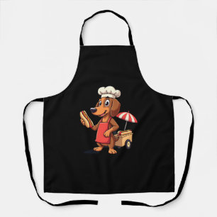 Funny Dachshund Dog Weenie Sausage Hotdog Sandwich Apron