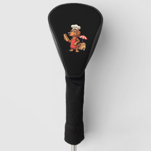 Funny Dachshund Dog Weenie Sausage Hotdog Sandwich Golf Head Cover