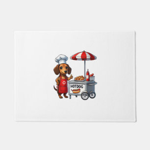 Funny Dachshund Dog Weiner Sausage Hotdog Sandwich Doormat