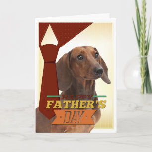 Funny Dachshund Father's Day Card