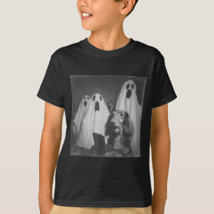 Funny Dachshund Haunted Selfie Halloween Spooky T-Shirt