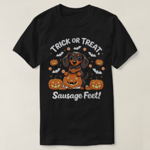 Funny Dachshund Pumpkin Halloween Costume Tee