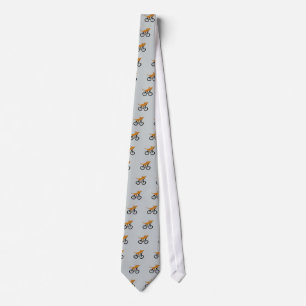 Funny Dachshund Riding Bicycle Tie