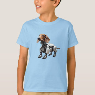 Funny Dachshund Robot Children's T-Shirt