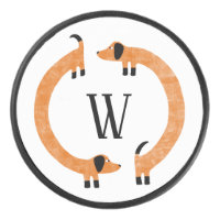 Funny Dachshund Saucisse Chien Monogramme