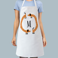 Funny Dachshund Sausage Dog Monogram