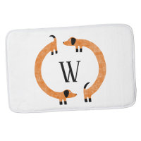 Funny Dachshund Sausage Dog Monogram