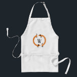 Funny Dachshund Sausage Dog Monogram Standard Apron<br><div class="desc">Cute and funny dachshund,  sausage dogs or wiener dogs in perpetual motion.
Customize by changing or removing the initial.</div>