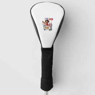 Funny Dachshund Sausage Dog Weenie Hotdog Sandwich Golf Head Cover