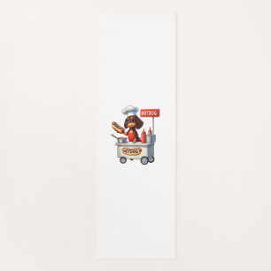 Funny Dachshund Sausage Dog Weenie Hotdog Sandwich Yoga Mat
