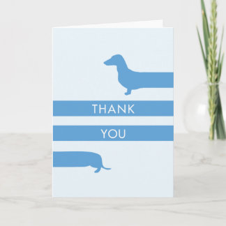 Funny Dachshund Thank You Card