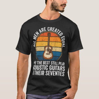 Funny Dad 70Th Birthday Fathers Day Acoustic T-Shirt